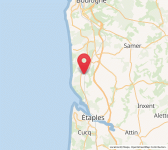Map of Dannes, Hauts-de-France