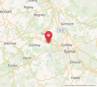 Map of Darnieulles, Grand Est