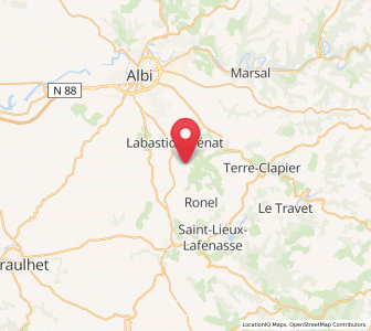 Map of Dénat, Occitanie