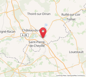 Map of Dissay-sous-Courcillon, Pays de la Loire