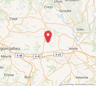Map of Dolomieu, Auvergne-Rhône-Alpes
