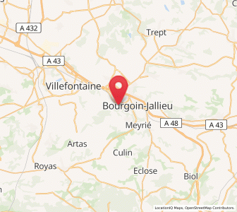 Map of Domarin, Auvergne-Rhône-Alpes