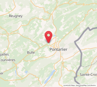 Map of Dommartin, Bourgogne-Franche-Comté
