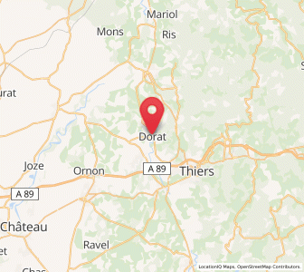 Map of Dorat, Auvergne-Rhône-Alpes