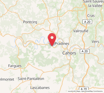 Map of Douelle, Occitanie