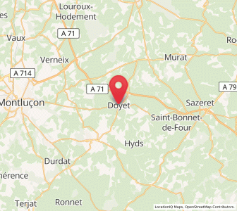 Map of Doyet, Auvergne-Rhône-Alpes