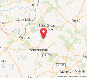 Map of Drefféac, Pays de la Loire