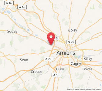 Map of Dreuil-lès-Amiens, Hauts-de-France