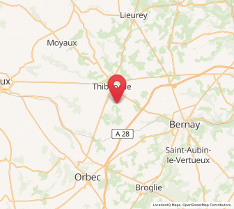 Map of Drucourt, Normandy