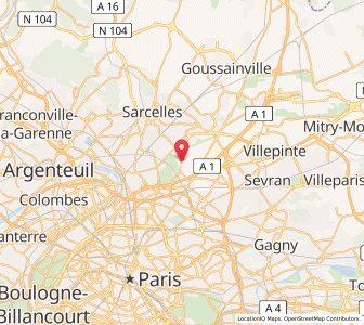 Map of Dugny, Île-de-France