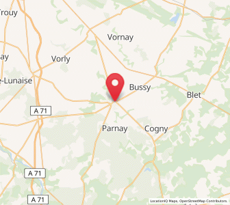 Map of Dun-le-Roi, Centre