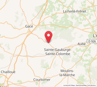 Map of Échauffour, Normandy
