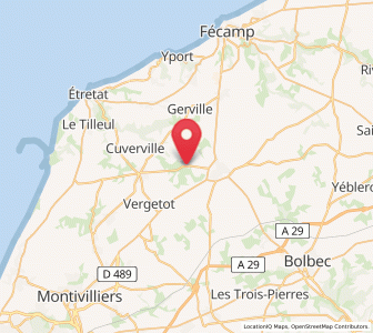 Map of Écrainville, Normandy