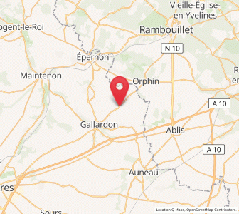 Map of Écrosnes, Centre