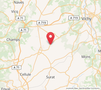 Map of Effiat, Auvergne-Rhône-Alpes