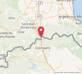 Map of Le Perthus, Occitanie