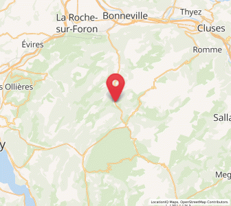 Map of Entremont, Auvergne-Rhône-Alpes