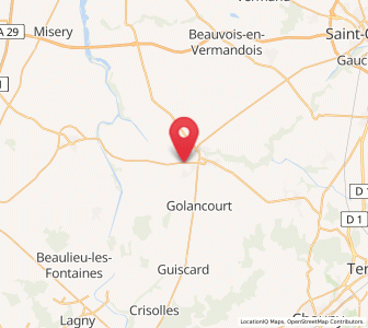 Map of Eppeville, Hauts-de-France