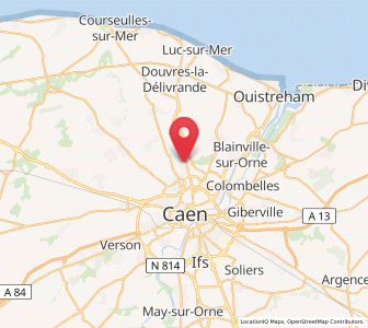 Map of Épron, Normandy