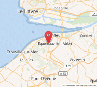 Map of Équemauville, Normandy
