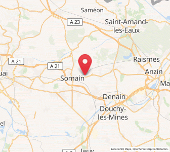 Map of Erre, Hauts-de-France