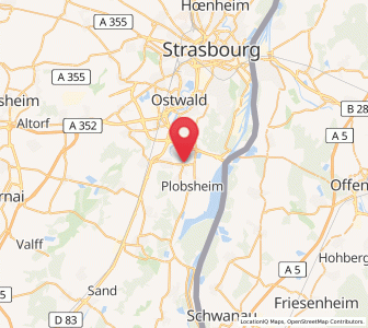 Map of Eschau, Grand Est