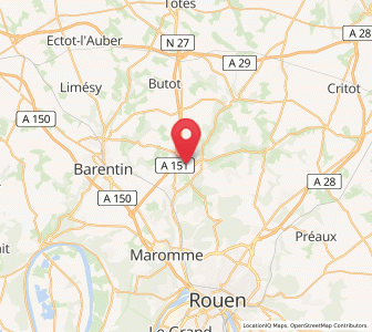 Map of Eslettes, Normandy