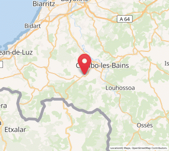 Map of Espelette, Nouvelle-Aquitaine