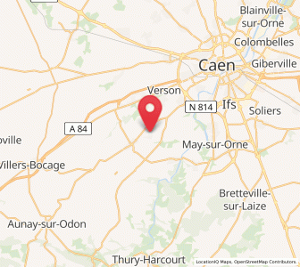 Map of Esquay-Notre-Dame, Normandy