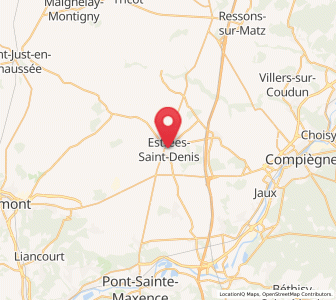 Map of Estrées-Saint-Denis, Hauts-de-France