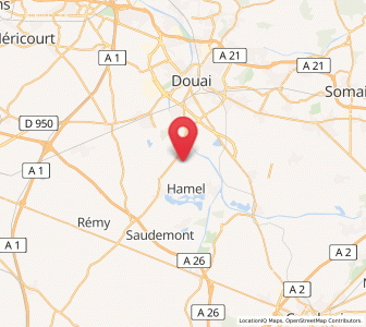 Map of Estrées, Hauts-de-France