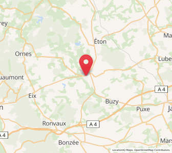 Map of Étain, Grand Est