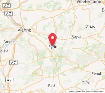 Map of Eyzin-Pinet, Auvergne-Rhône-Alpes
