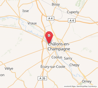 Map of Fagnières, Grand Est