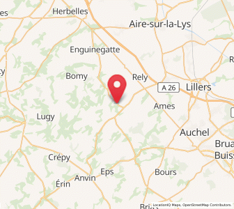 Map of Febvin-Palfart, Hauts-de-France