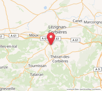 Map of Ferrals-les-Corbières, Occitanie