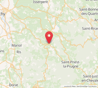 Map of Ferrières-sur-Sichon, Auvergne-Rhône-Alpes