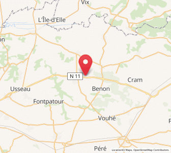 Map of Ferrières, Nouvelle-Aquitaine