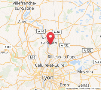 Map of Fleurieu-sur-Saône, Auvergne-Rhône-Alpes