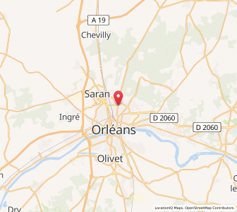 Map of Fleury-les-Aubrais, Centre