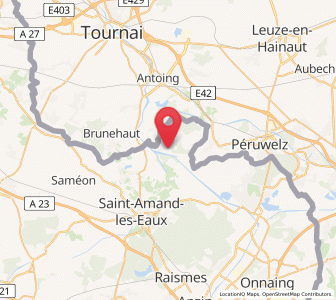 Map of Flines-lès-Mortagne, Hauts-de-France