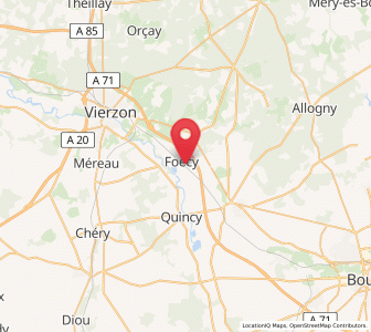 Map of Foëcy, Centre