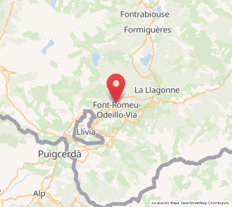 Map of Font-Romeu, Occitanie