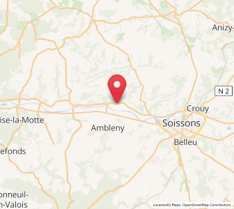 Map of Fontenoy, Hauts-de-France