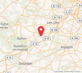 Map of Forges-les-Bains, Île-de-France
