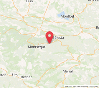 Map of Fougax-et-Barrineuf, Occitanie