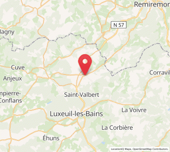 Map of Fougerolles, Bourgogne-Franche-Comté