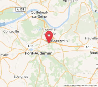 Map of Fourmetot, Normandy