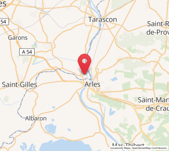 Map of Fourques, Occitanie