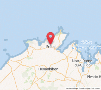 Map of Fréhel, Brittany